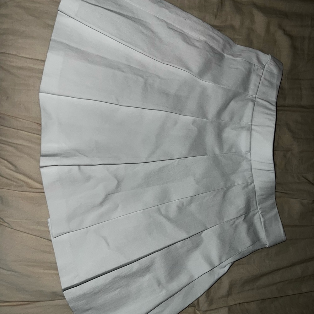 White tennis skirt